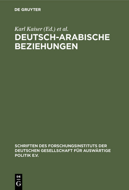 Deutsch-arabische Beziehungen main product photo