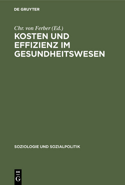 Kosten und Effizienz im Gesundheitswesen main product photo