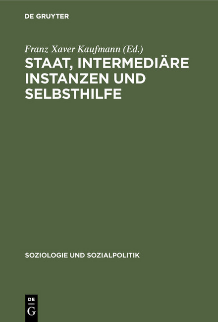 Staat, intermediäre Instanzen und Selbsthilfe main product photo