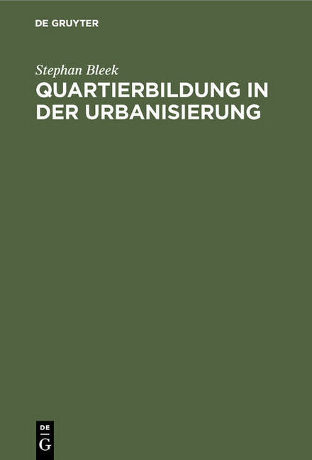 Quartierbildung in der Urbanisierung main product photo