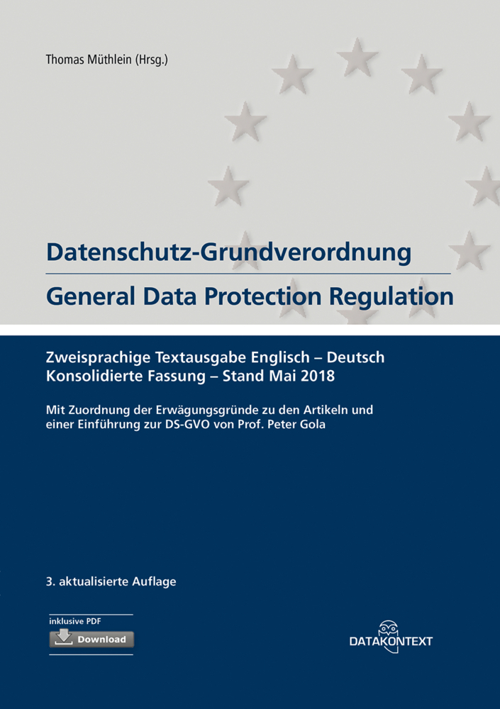 Datenschutz-Grundverordnung. General Data Protection Regulation. main product photo