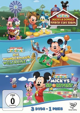 Micky Maus Wunderhaus - Sportfest/Weltreise/Farm, 3 DVD main product photo