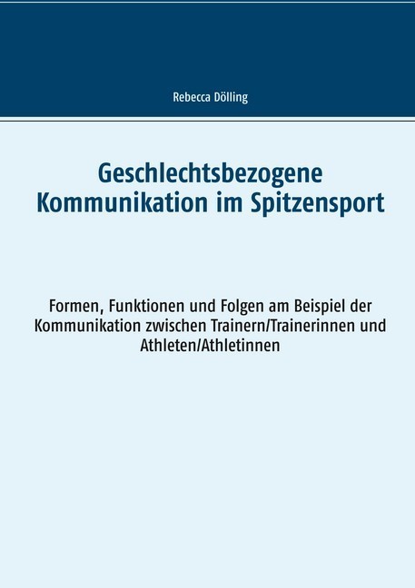 Geschlechtsbezogene Kommunikation im Spitzensport main product photo