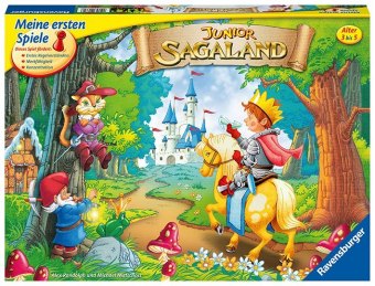 Ravensburger 21372 - Junior Sagaland - Kinderspiel, Junior Edition des Spieleklassikers für 2-4 Spieler ab 3 Jahren