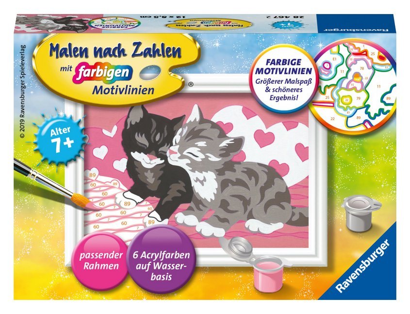 Ravensburger Malen nach Zahlen 28467 - Kuschelkatzen - Kinder ab 7 Jahren main product photo