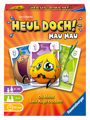 Ravensburger 20348 - Heul doch! Mau Mau, Kartenspiel für 3-6 Spieler, Actionsspiel ab 7 Jahren