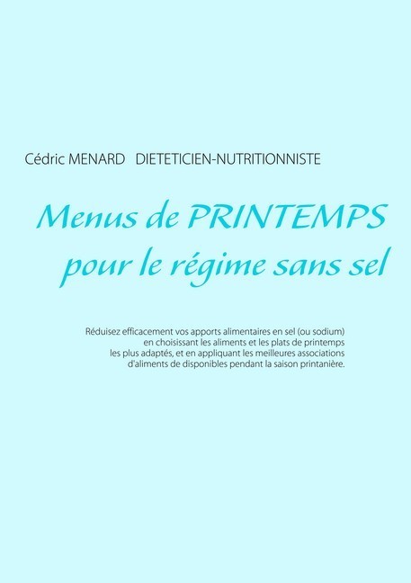 Menus de printemps pour le régime sans sel main product photo