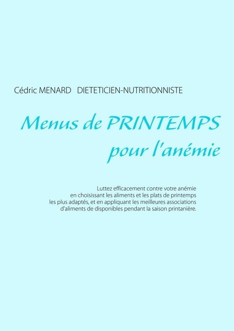 Menus de printemps pour l'anémie main product photo