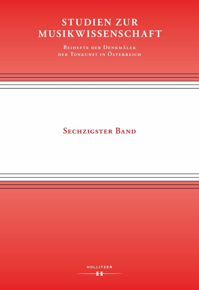 Studien zur Musikwissenschaft - Beihefte der Denkmäler der Tonkunst in Österreich. Band 60 main product photo