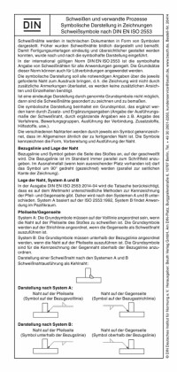 Schweißsymbole nach DIN EN ISO 2553