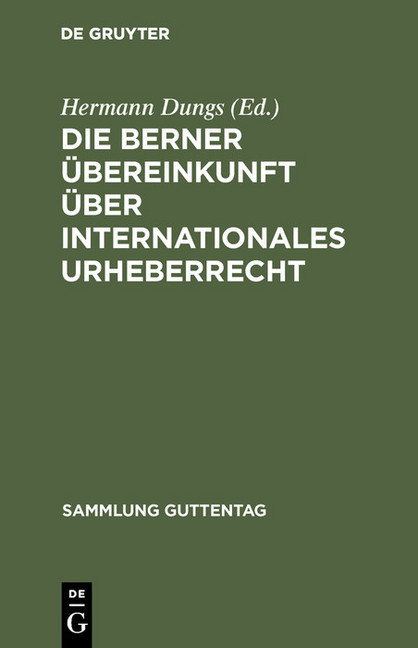 Die Berner Übereinkunft über internationales Urheberrecht main product photo
