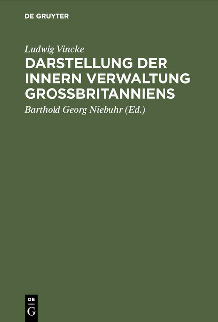 Darstellung der innern Verwaltung Großbritanniens main product photo