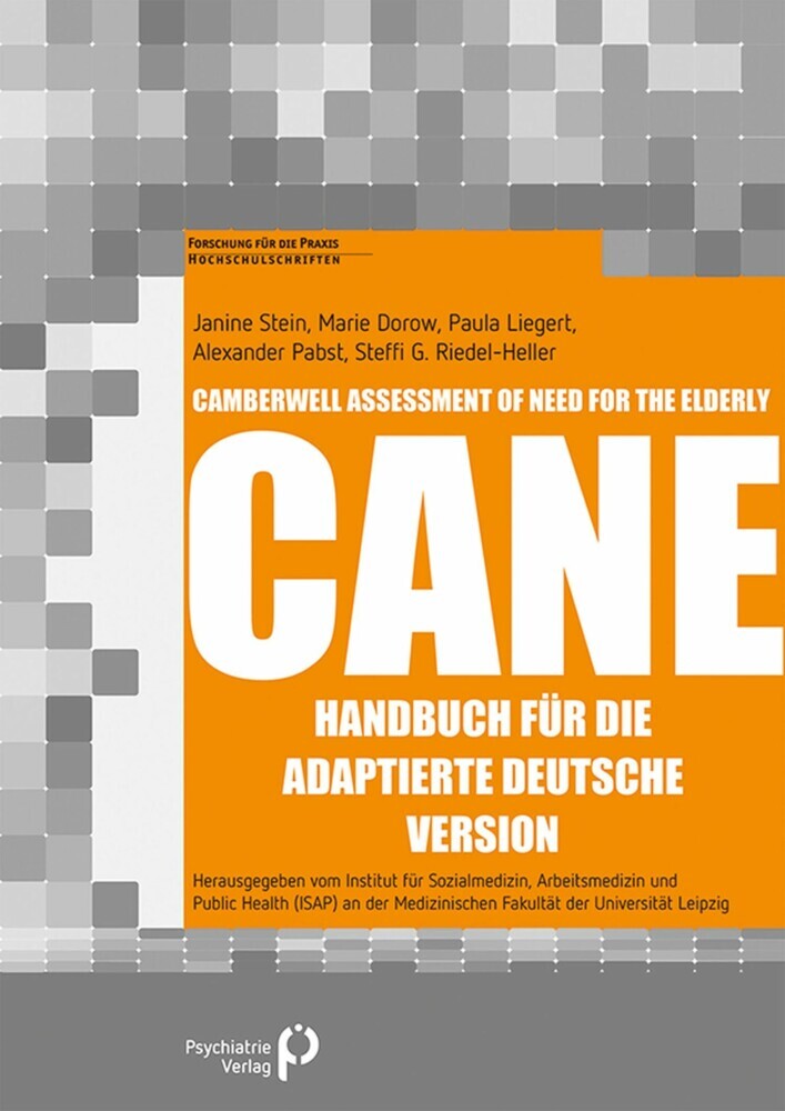 Camberwell Assessment of Need for the Elderly - CANE main product photo