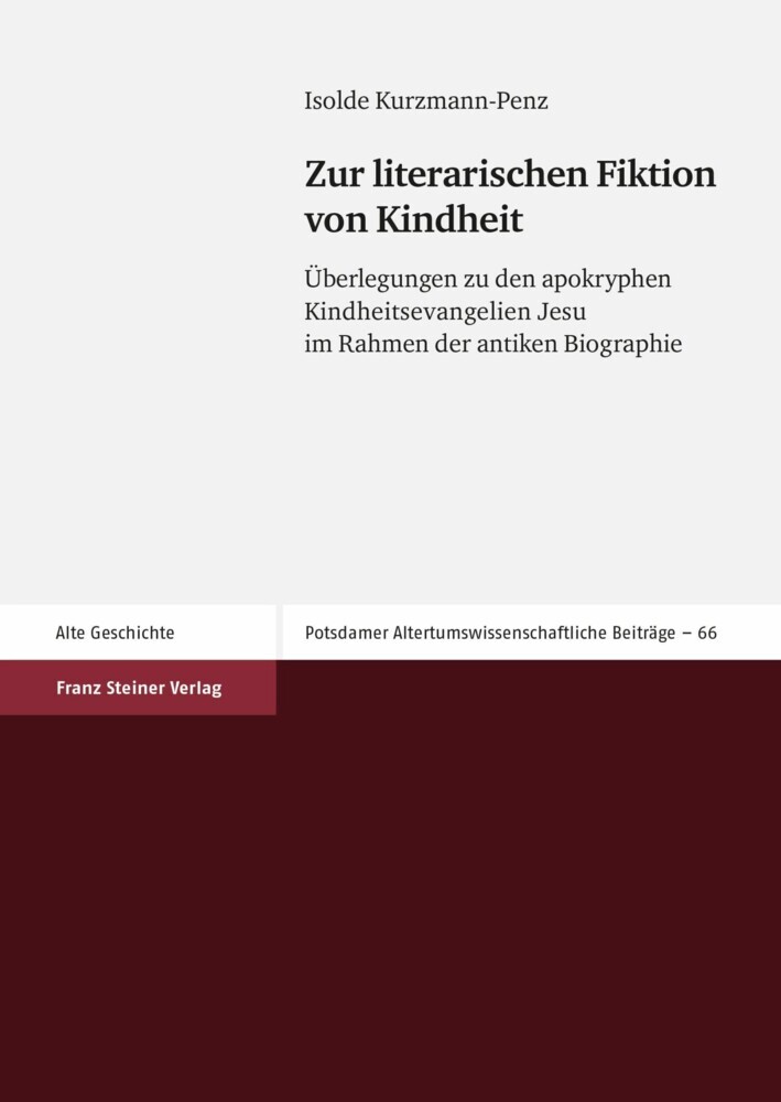 Zur literarischen Fiktion von Kindheit main product photo