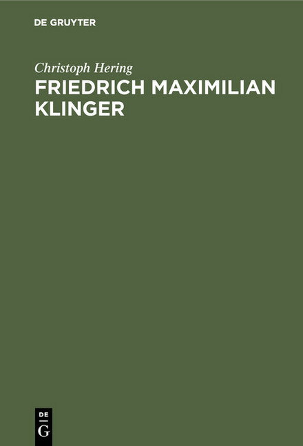 Friedrich Maximilian Klinger main product photo