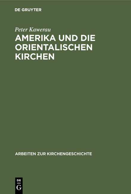 Amerika und die Orientalischen Kirchen main product photo