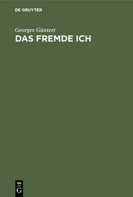 Das fremde Ich main product photo