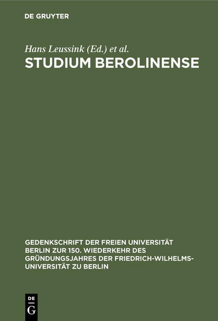 Studium Berolinense main product photo