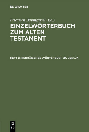 Hebräisches Wörterbuch zu Jesaja