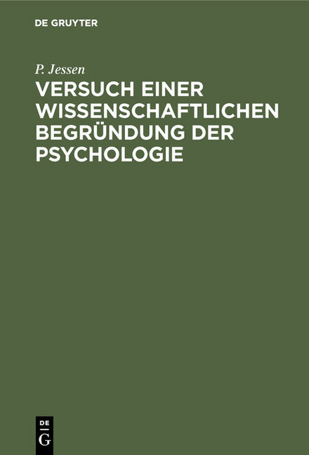 Versuch einer wissenschaftlichen Begründung der Psychologie main product photo