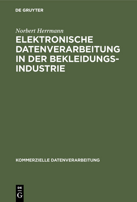Elektronische Datenverarbeitung in der Bekleidungsindustrie main product photo