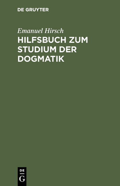 Hilfsbuch zum Studium der Dogmatik main product photo