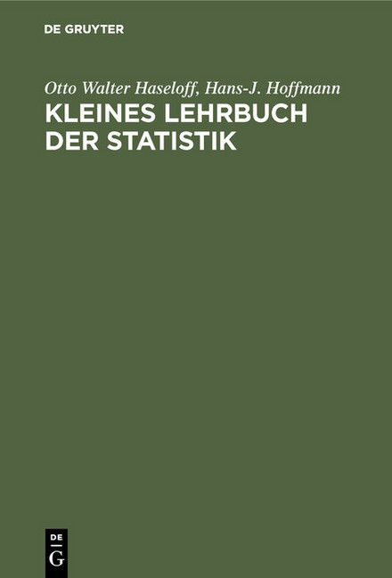 Kleines Lehrbuch der Statistik main product photo