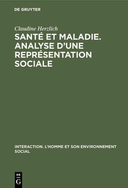 Santé et maladie. Analyse d'une représentation sociale main product photo