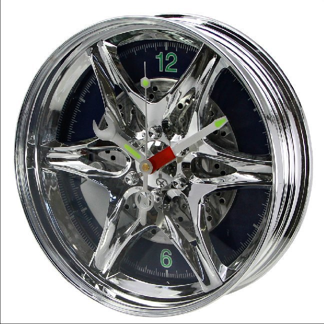 Wanduhr Felge aus Kunststoff main product photo