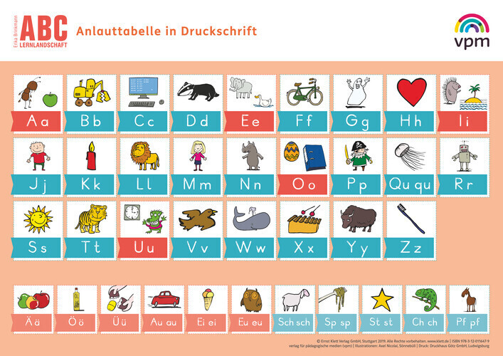 Anlautposter Druckschrift Klasse 1/2 main product photo