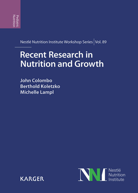 Recent Research in Nutrition and Growth main product photo