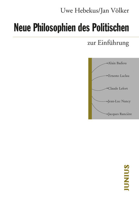 Neue Philosophien des Politischen zur Einführung main product photo