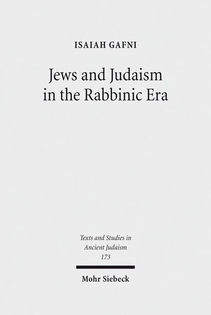 Jews and Judaism in the Rabbinic Era main product photo
