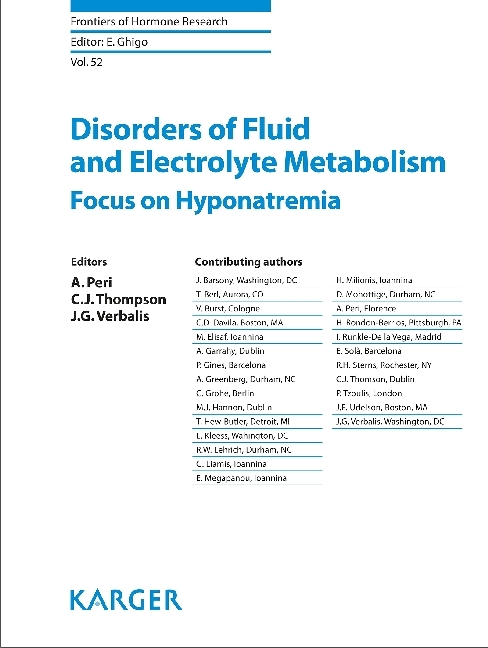 Disorders of Fluid and Electrolyte Metabolism main product photo