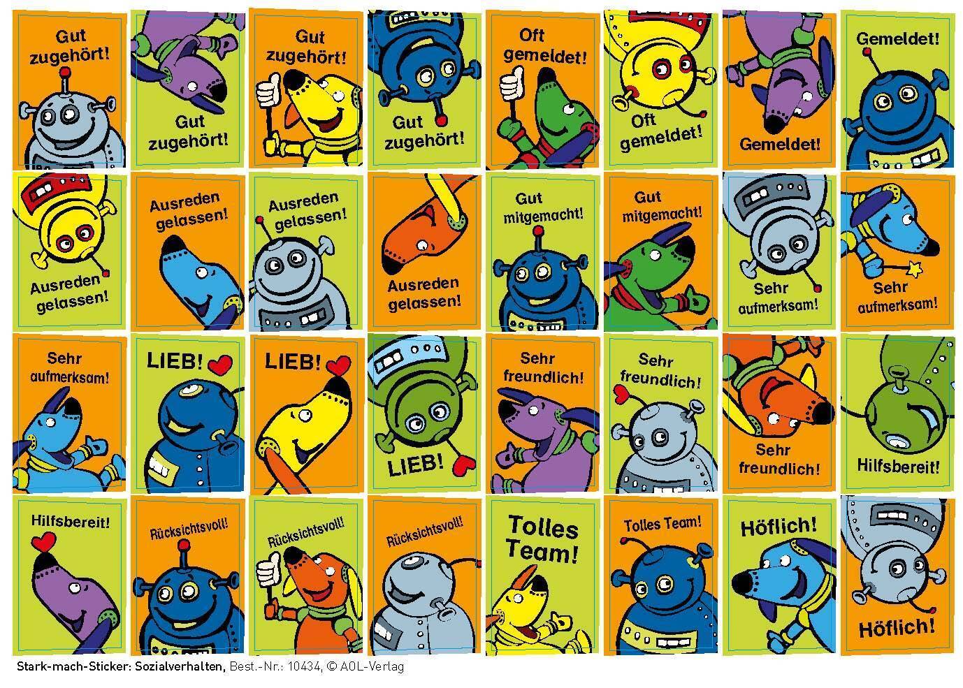 Stark-mach-Sticker: Sozialverhalten main product photo