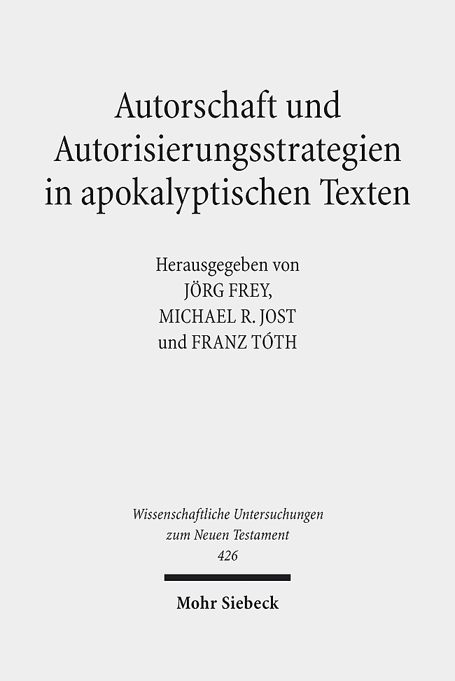 Autorschaft und Autorisierungsstrategien in apokalyptischen Texten main product photo