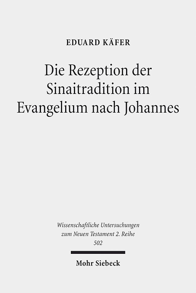 Die Rezeption der Sinaitradition im Evangelium nach Johannes main product photo