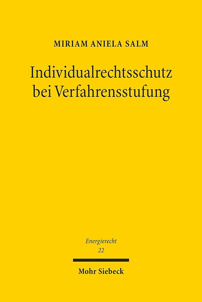 Individualrechtsschutz bei Verfahrensstufung main product photo