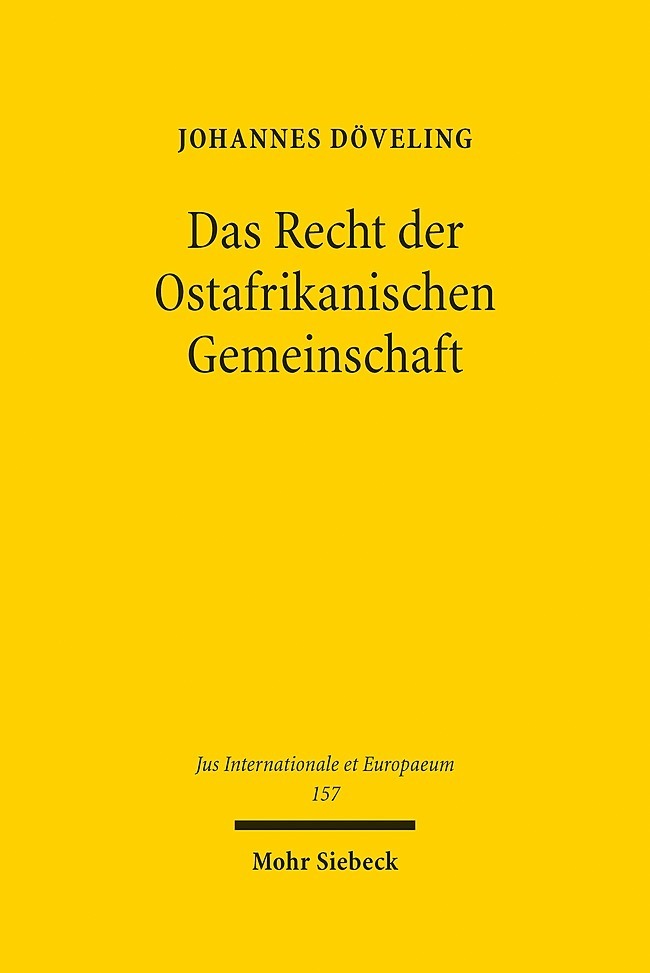 Das Recht der Ostafrikanischen Gemeinschaft main product photo
