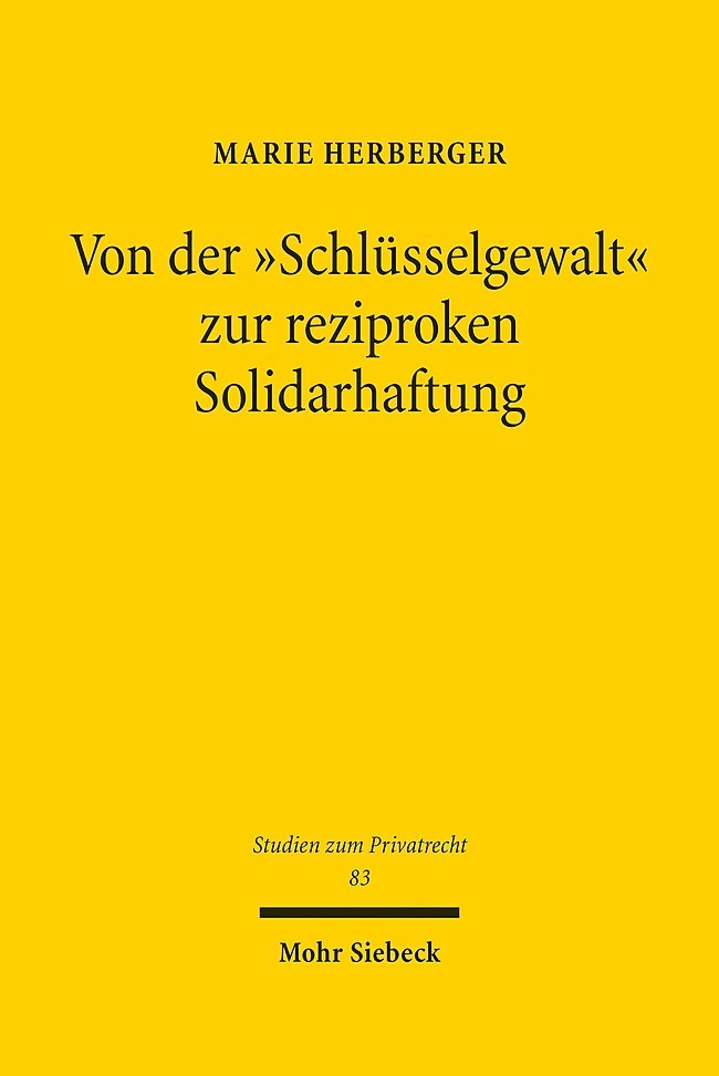 Von der "Schlüsselgewalt" zur reziproken Solidarhaftung main product photo
