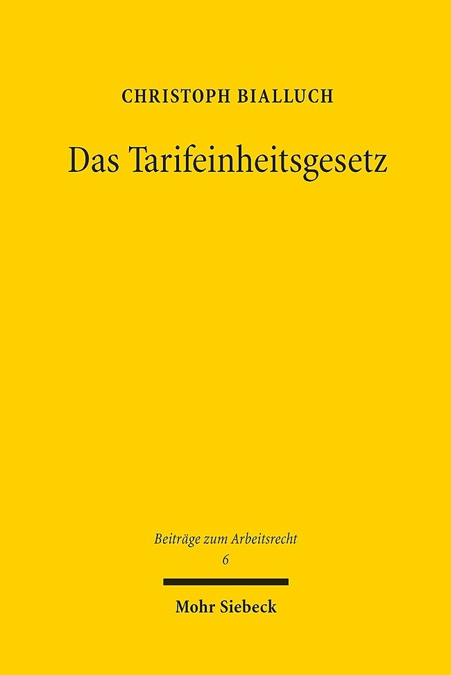 Das Tarifeinheitsgesetz main product photo