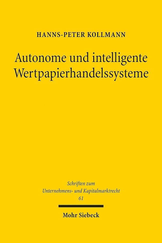 Autonome und intelligente Wertpapierhandelssysteme main product photo