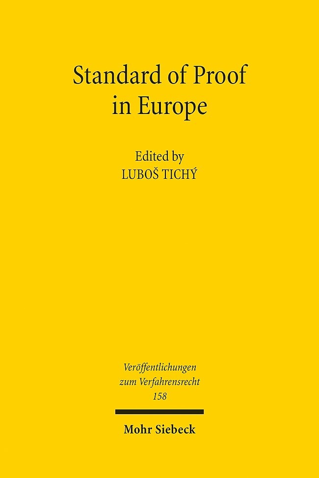 Standard of Proof in Europe main product photo