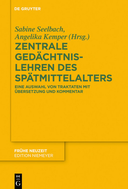 Zentrale Gedächtnislehren des Spätmittelalters main product photo