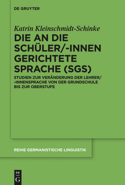 Die an die Schüler/-innen gerichtete Sprache (SgS) main product photo
