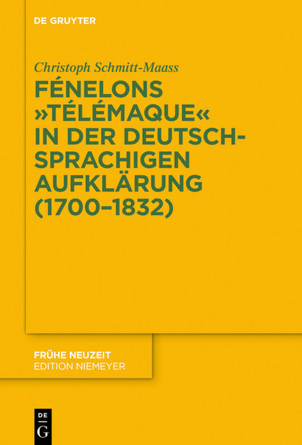 Fénelons 'Télémaque' in der deutschsprachigen Aufklärung (1700-1832) main product photo