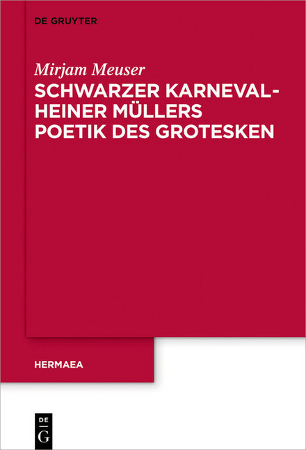 Schwarzer Karneval - Heiner Müllers Poetik des Grotesken main product photo
