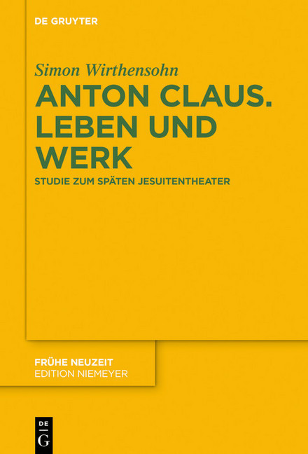 Anton Claus. Leben und Werk main product photo