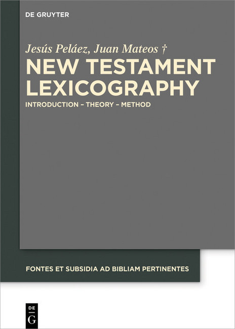New Testament Lexicography main product photo