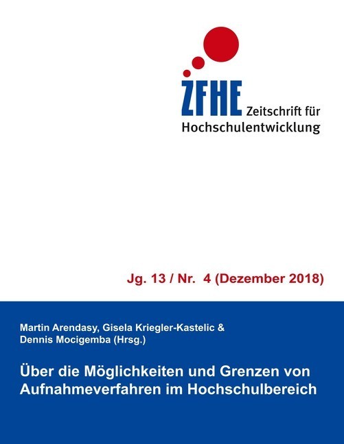 Über die Möglichkeiten und Grenzen von Aufnahmeverfahren im Hochschulbereich main product photo